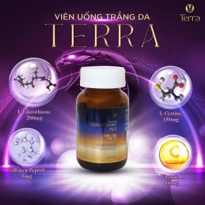 VIÊN UỐNG TRẮNG HỒNG DA GLUTATHIONE PEPTIDE TERRA